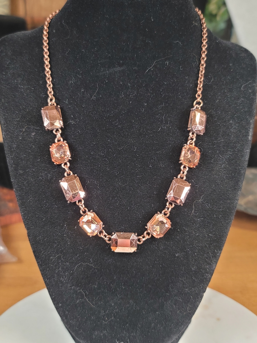 paparazzi Copper Faceted Link Necklace